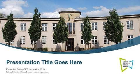 Palucca University of Dance Dresden Course/Courseware Creation PPT Template