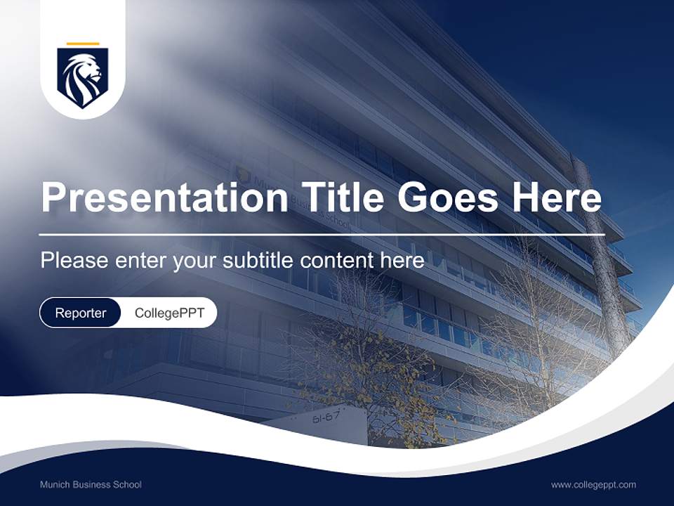 Munich Business School Lecture Sharing and Networking Event PPT Template4:3 ratio PPT effect preview image4