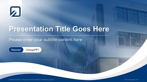 Ostfalia University of Applied Sciences – Wolfsburg campus Lecture Sharing and Networking Event PPT Template