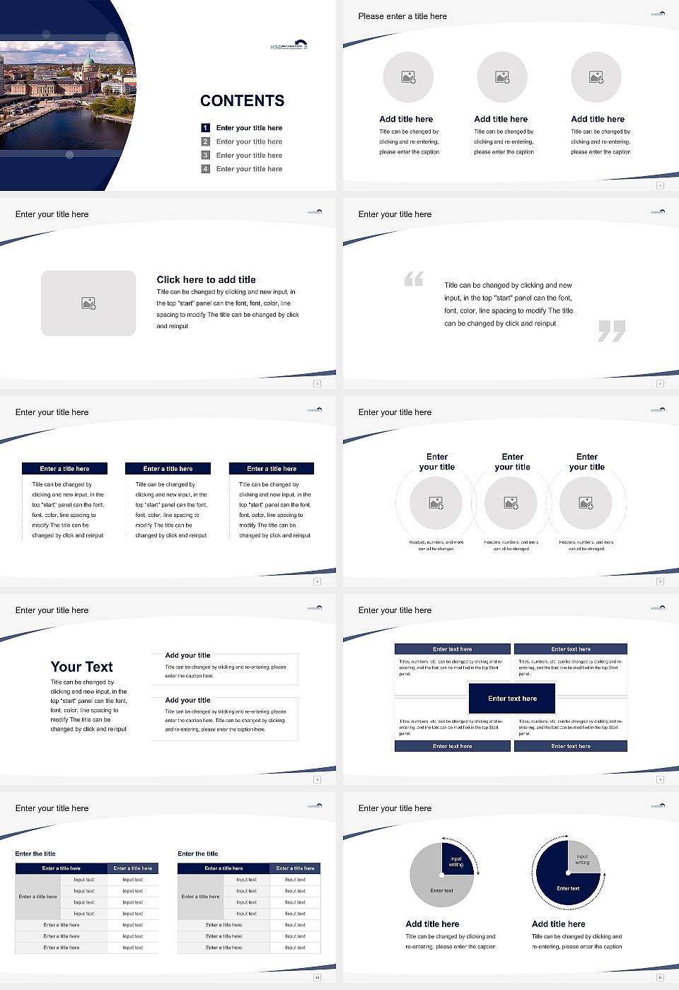 HSD University of Applied Sciences Döpfer – Potsdam campus Course/Courseware Creation PPT Template16:9 ratio PPT effect preview image2