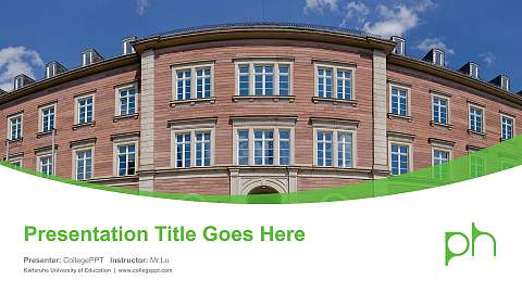 Karlsruhe University of Education Course/Courseware Creation PPT Template