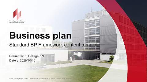 Ludwigshafen University of Business and Society Competition/Entrepreneurship Contest PPT Template