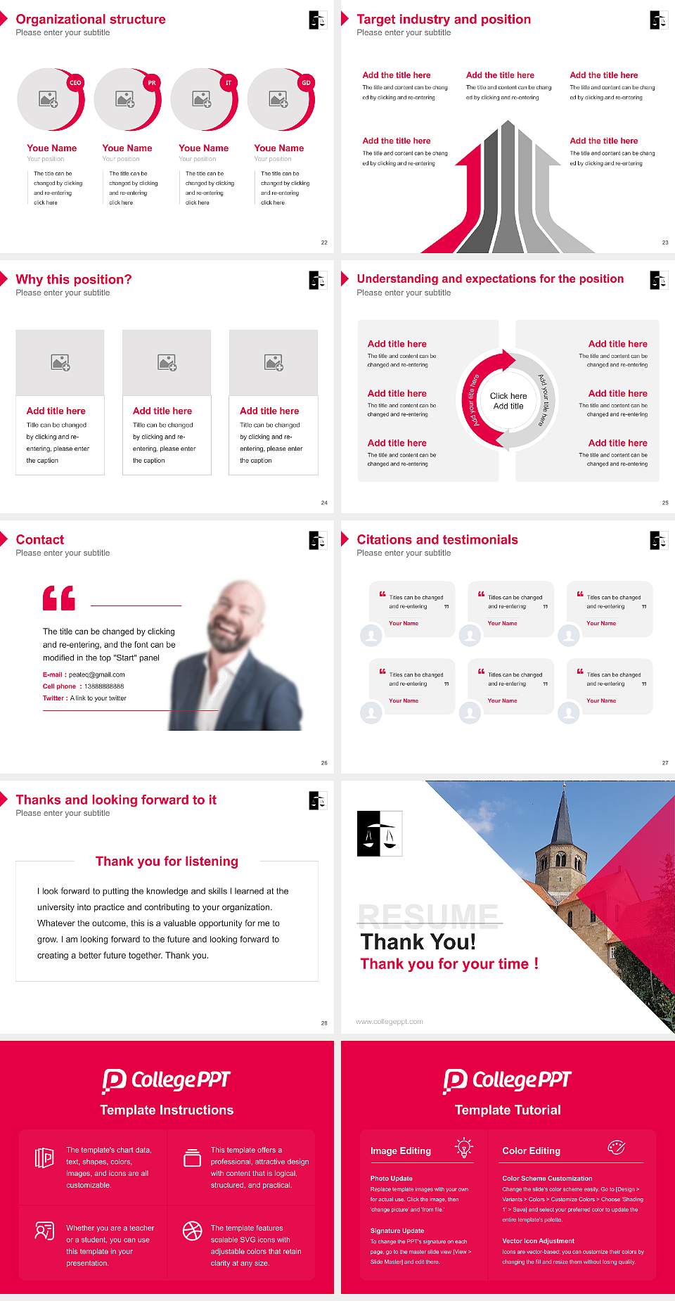 North German University of Justice – Lower Saxony Resume PPT Template4:3 ratio PPT effect preview image4