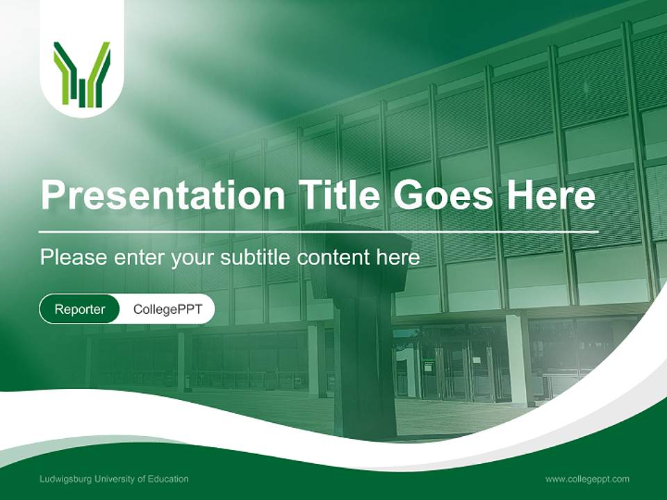 Ludwigsburg University of Education Lecture Sharing and Networking Event PPT Template4:3 ratio PPT effect preview image4