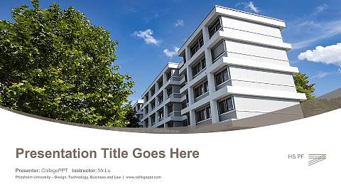 Pforzheim University – Design, Technology, Business and Law Course/Courseware Creation PPT Template