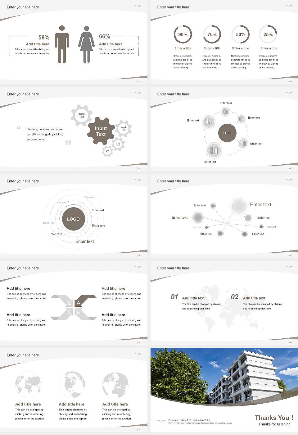 Pforzheim University – Design, Technology, Business and Law Course/Courseware Creation PPT Template16:9 ratio PPT effect preview image4