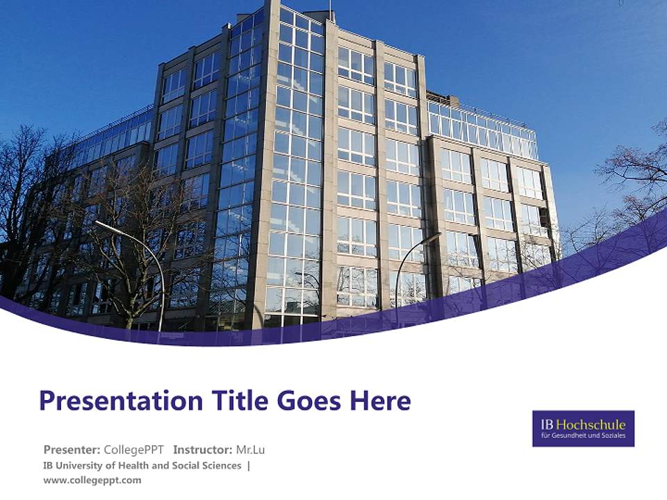 IB University of Health and Social Sciences Course/Courseware Creation PPT Template4:3 ratio PPT effect preview image5