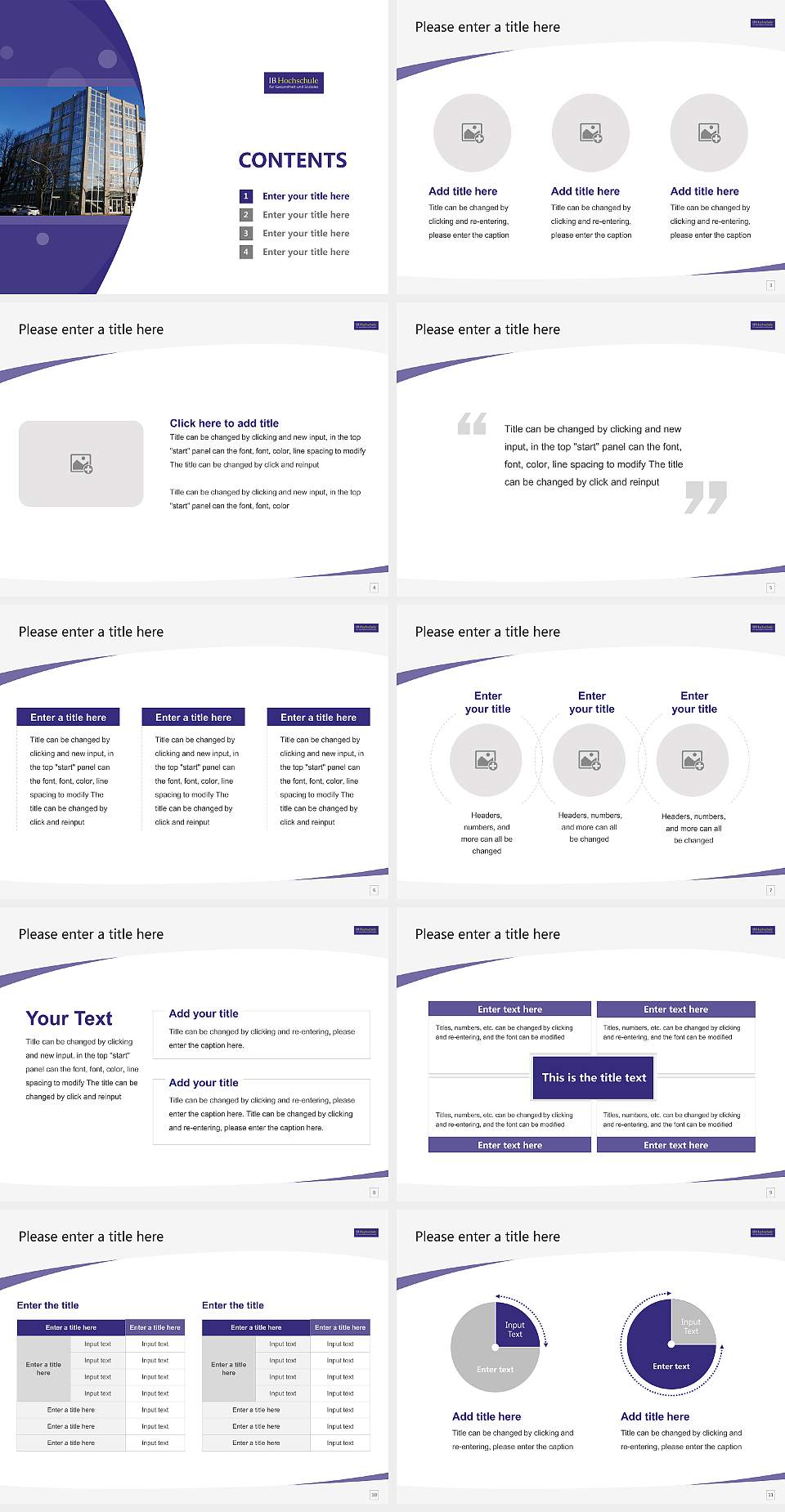 IB University of Health and Social Sciences Course/Courseware Creation PPT Template4:3 ratio PPT effect preview image2