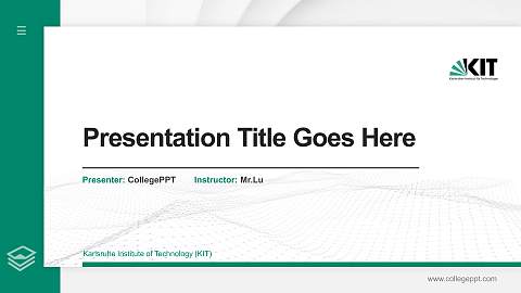 Karlsruhe Institute of Technology (KIT) Thesis Proposal/Graduation Defense PPT Template