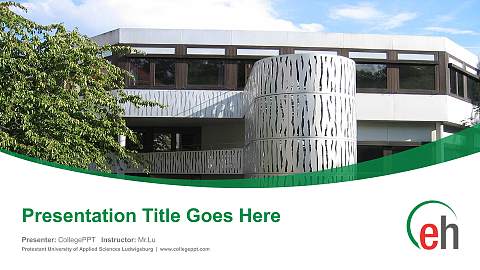 Protestant University of Applied Sciences Ludwigsburg Course/Courseware Creation PPT Template