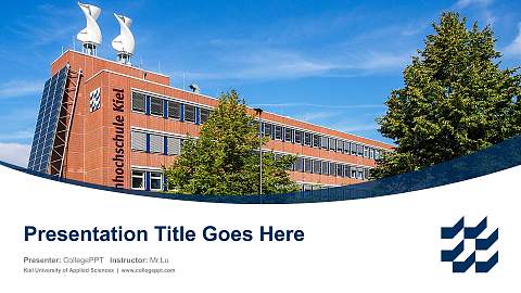 Kiel University of Applied Sciences Course/Courseware Creation PPT Template