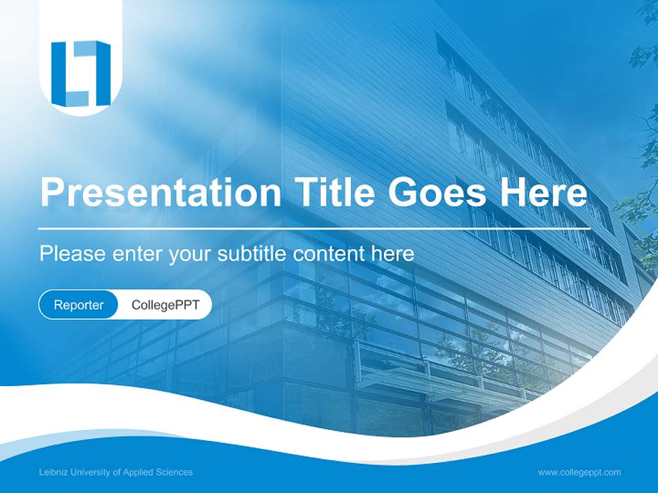 Leibniz University of Applied Sciences Lecture Sharing and Networking Event PPT Template4:3 ratio PPT effect preview image4