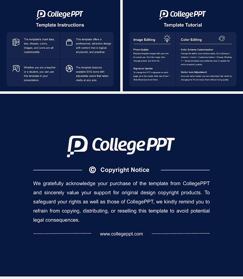 Munich Business School Course/Courseware Creation PPT Template4:3 ratio PPT effect preview image5