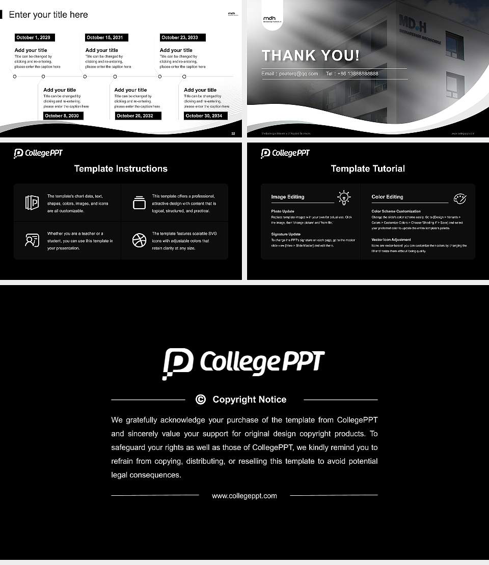 Mediadesign University of Applied Sciences Lecture Sharing and Networking Event PPT Template16:9 ratio PPT effect preview image4