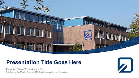 Ostfalia University of Applied Sciences – Salzgitter campus Course/Courseware Creation PPT Template
