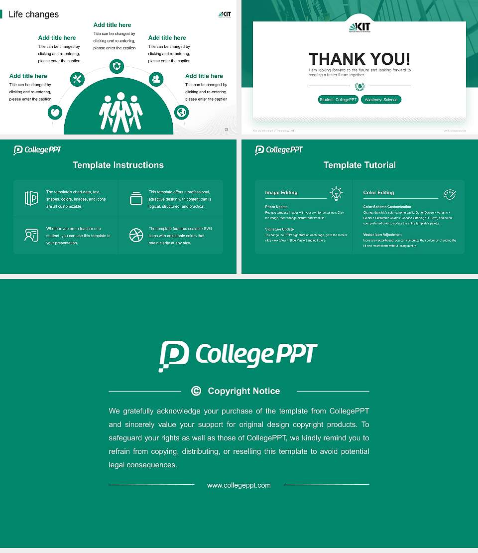 Karlsruhe Institute of Technology (KIT) National Scholarship Defense PPT Template16:9 ratio PPT effect preview image4