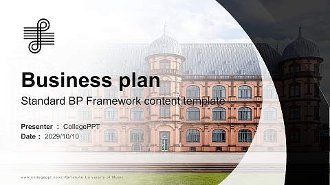 Karlsruhe University of Music Competition/Entrepreneurship Contest PPT Template