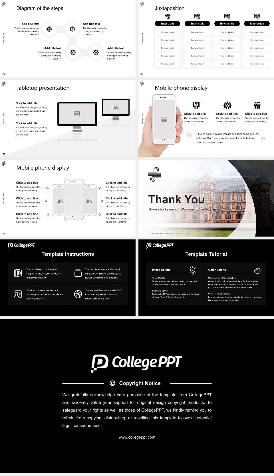 Karlsruhe University of Music Competition/Entrepreneurship Contest PPT Template16:9 ratio PPT effect preview image9