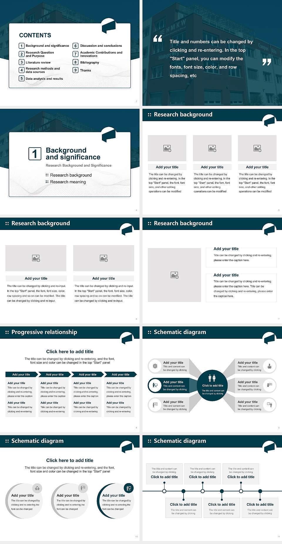 Media University of Applied Sciences Graduation Thesis Defense PPT Template4:3 ratio PPT effect preview image2