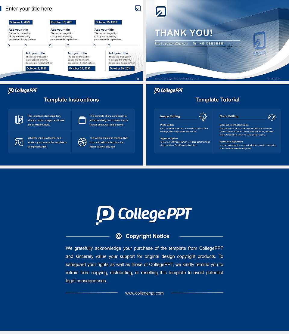 Ostfalia University of Applied Sciences – Suderburg campus Lecture Sharing and Networking Event PPT Template16:9 ratio PPT effect preview image4