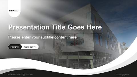 Potsdam University of Applied Sciences Lecture Sharing and Networking Event PPT Template