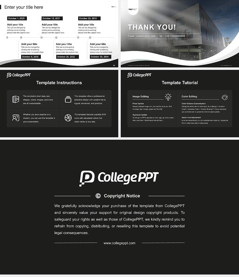 Potsdam University of Applied Sciences Lecture Sharing and Networking Event PPT Template16:9 ratio PPT effect preview image4