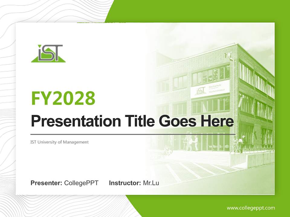 IST University of Management Academic Presentation/Research Findings Report PPT Template4:3 ratio PPT effect preview image5