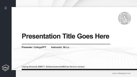 Leipzig University – Geisteswissenschaftliches Zentrum campus Thesis Proposal/Graduation Defense PPT Template