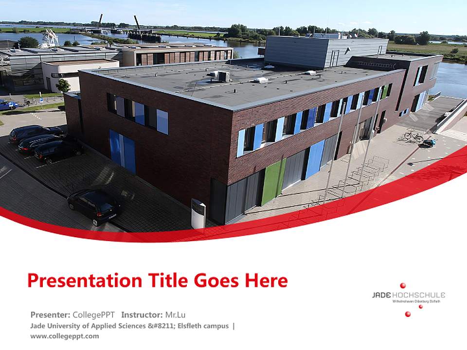 Jade University of Applied Sciences – Elsfleth campus Course/Courseware Creation PPT Template4:3 ratio PPT effect preview image5