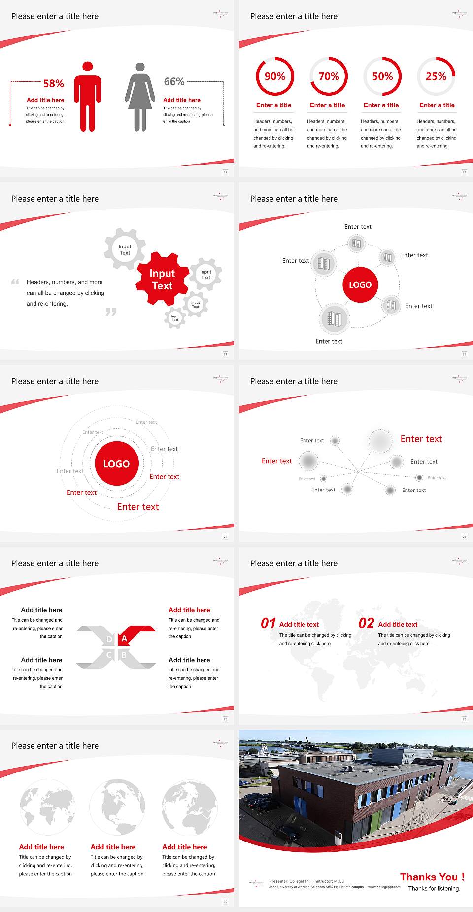 Jade University of Applied Sciences – Elsfleth campus Course/Courseware Creation PPT Template4:3 ratio PPT effect preview image4
