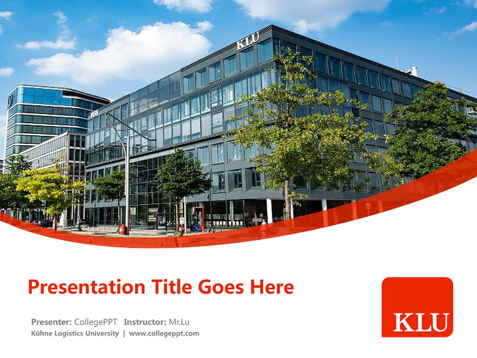 Kühne Logistics University Course/Courseware Creation PPT Template4:3 ratio PPT effect preview image5