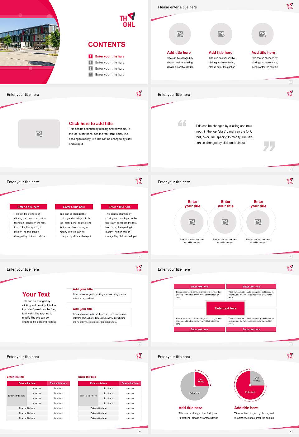Ostwestfalen-Lippe University of Applied Sciences – Detmold campus Course/Courseware Creation PPT Template16:9 ratio PPT effect preview image2