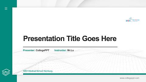 MSH Medical School Hamburg Thesis Proposal/Graduation Defense PPT Template