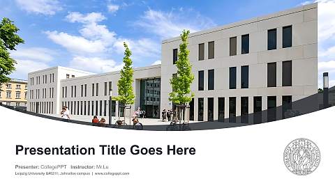 Leipzig University – Jahnallee campus Course/Courseware Creation PPT Template