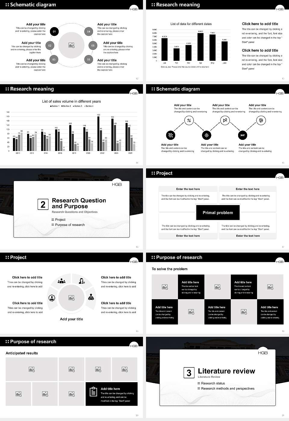 Leipzig Academy of Visual Arts Graduation Thesis Defense PPT Template16:9 ratio PPT effect preview image3