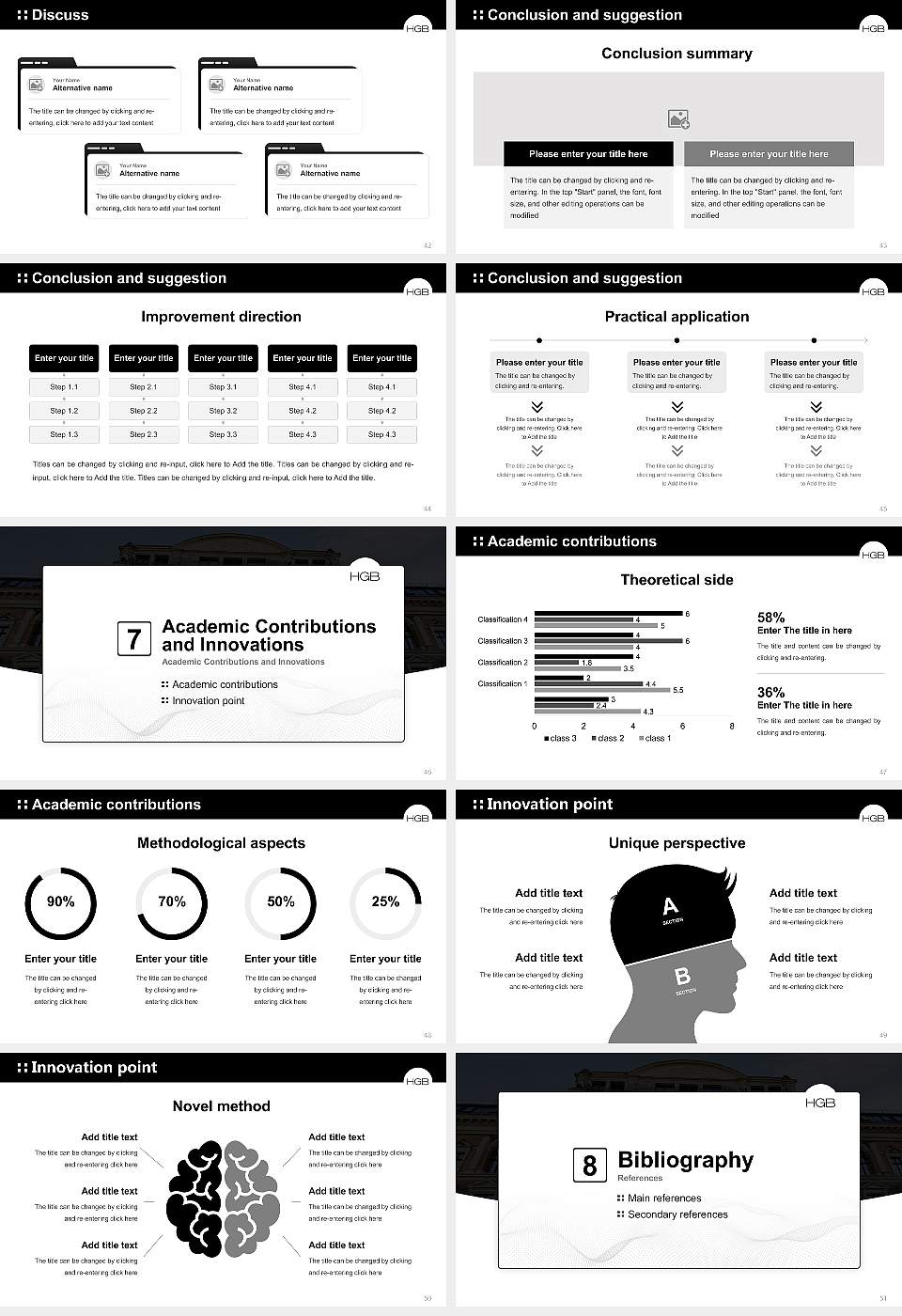 Leipzig Academy of Visual Arts Graduation Thesis Defense PPT Template16:9 ratio PPT effect preview image6