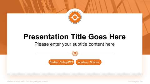 Northern Business School – University of Applied Sciences National Scholarship Defense PPT Template