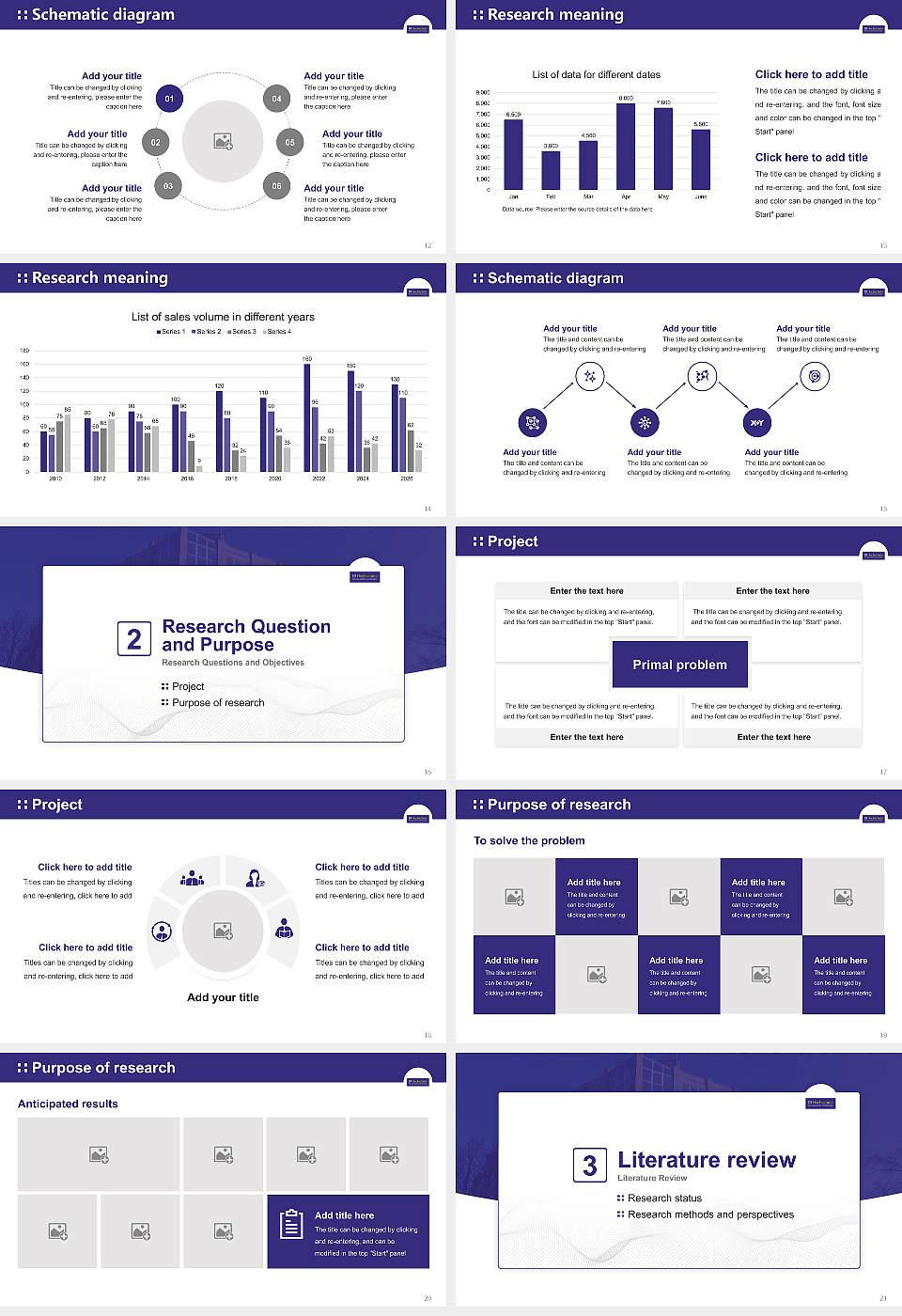 IB University of Health and Social Sciences Graduation Thesis Defense PPT Template16:9 ratio PPT effect preview image3