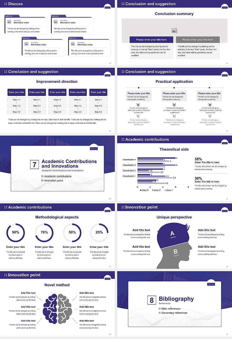 IB University of Health and Social Sciences Graduation Thesis Defense PPT Template16:9 ratio PPT effect preview image6