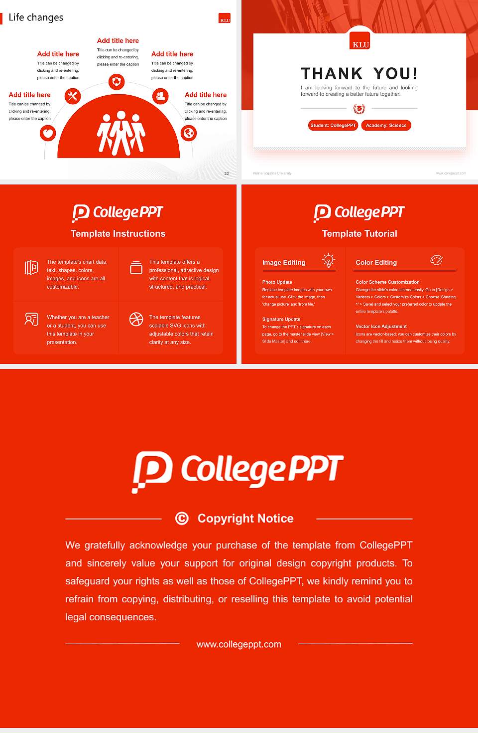 Kühne Logistics University National Scholarship Defense PPT Template4:3 ratio PPT effect preview image4
