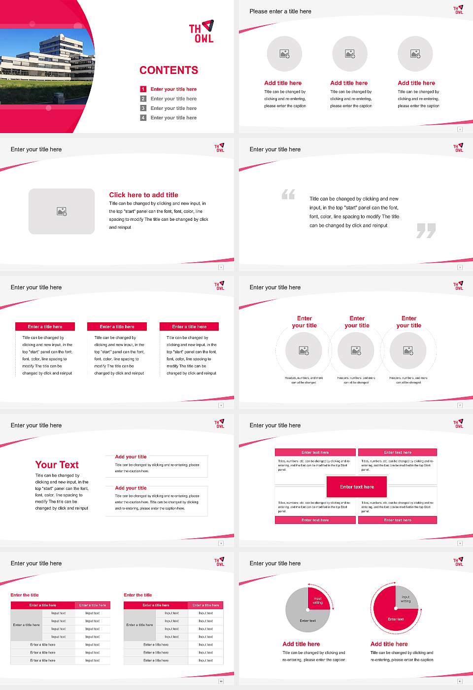 Ostwestfalen-Lippe University of Applied Sciences Course/Courseware Creation PPT Template16:9 ratio PPT effect preview image2