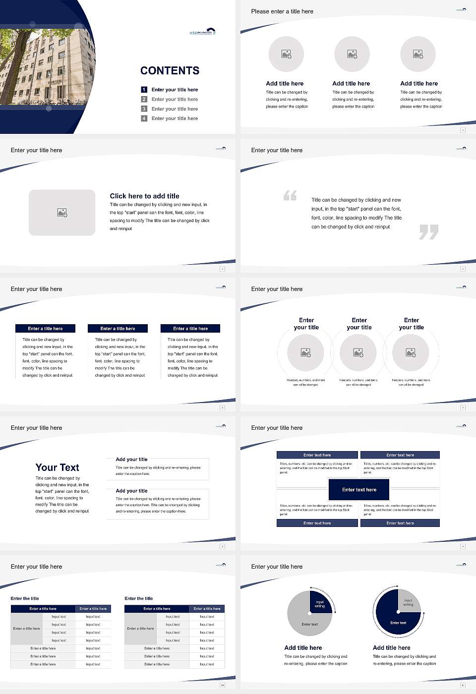 HSD University of Applied Sciences Döpfer – Regensburg campus Course/Courseware Creation PPT Template16:9 ratio PPT effect preview image2