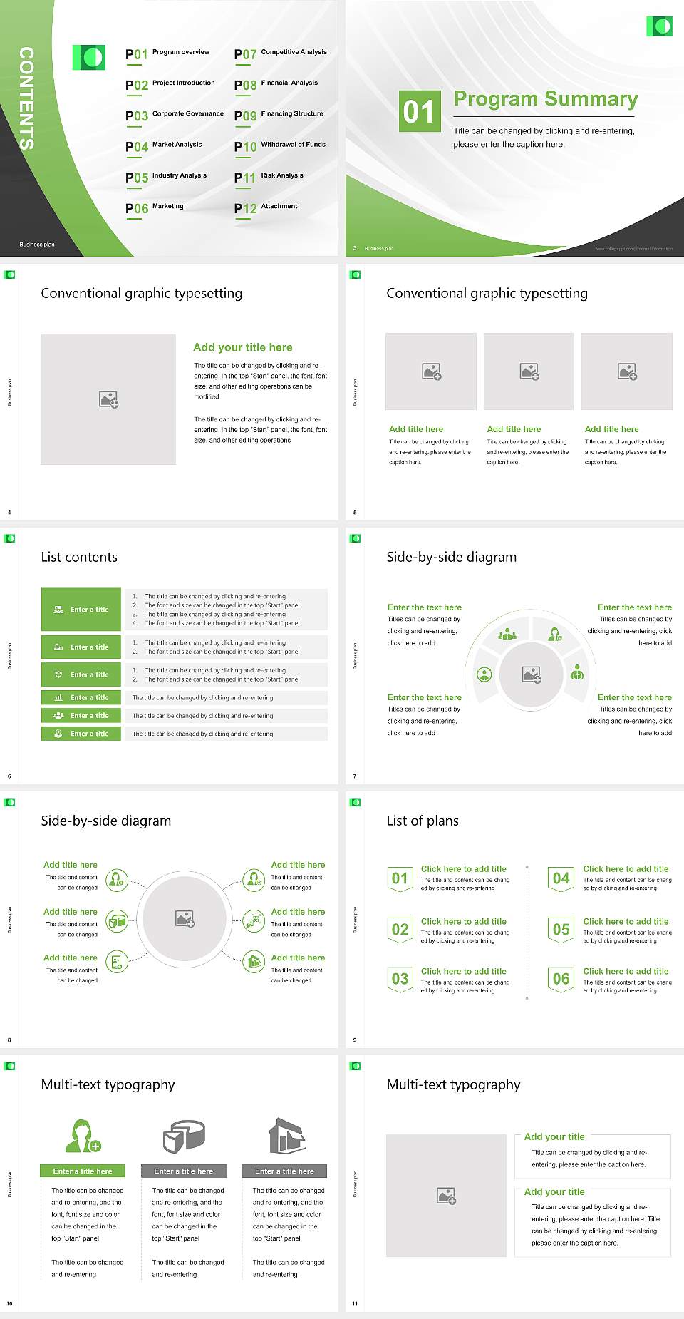 Lübeck Academy of Music Competition/Entrepreneurship Contest PPT Template4:3 ratio PPT effect preview image2