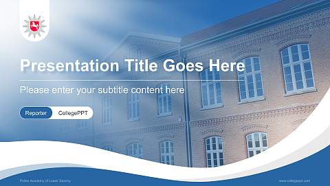 Police Academy of Lower Saxony Lecture Sharing and Networking Event PPT Template