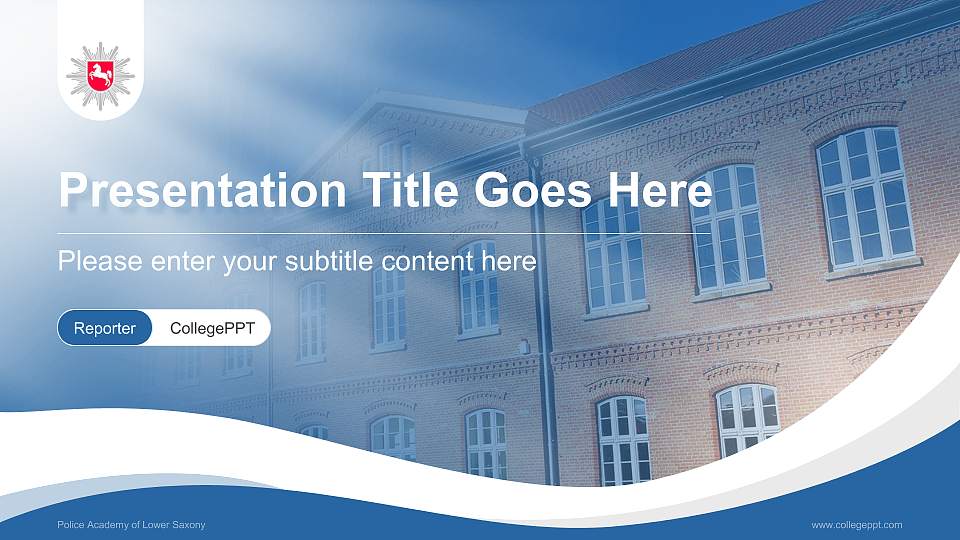Police Academy of Lower Saxony Lecture Sharing and Networking Event PPT Template16:9 ratio PPT effect preview image
