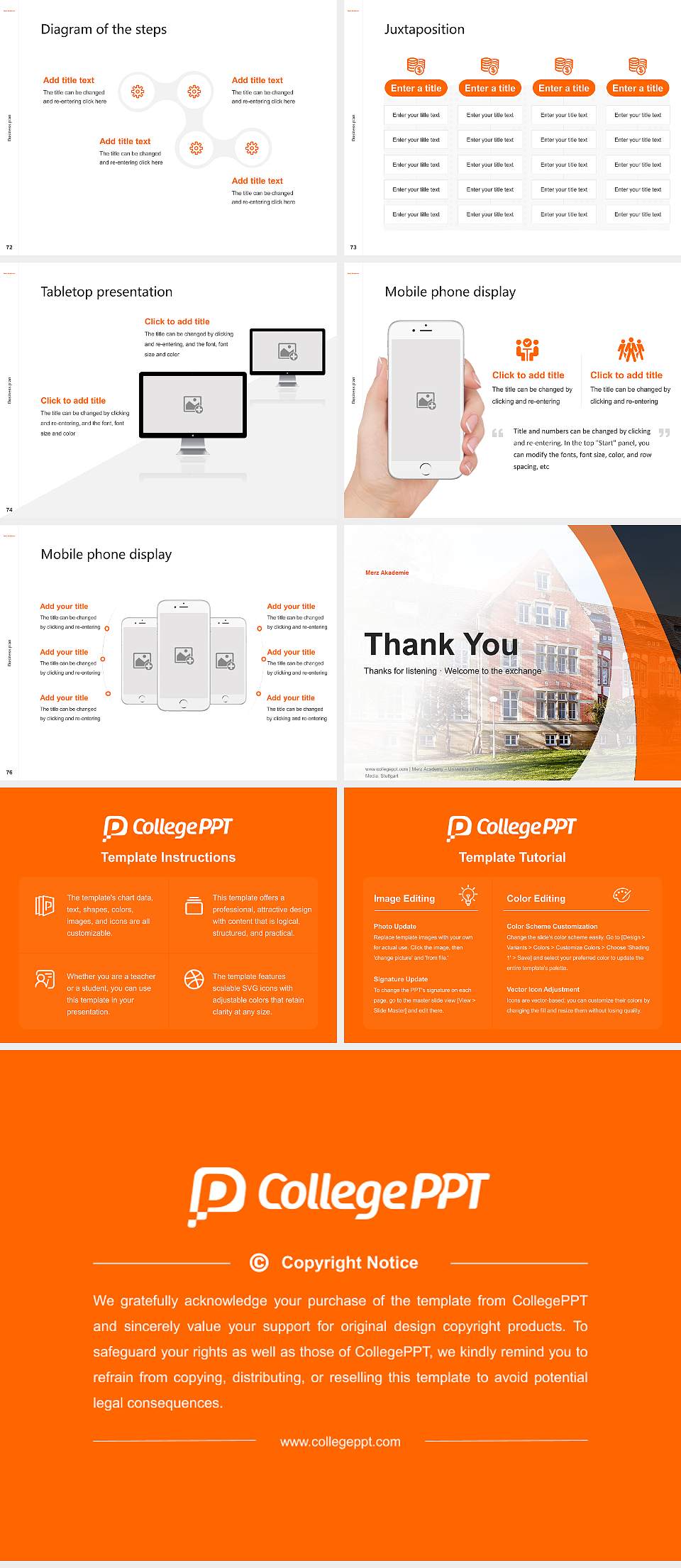 Merz Academy – University of Design, Art and Media, Stuttgart Competition/Entrepreneurship Contest PPT Template4:3 ratio PPT effect preview image9