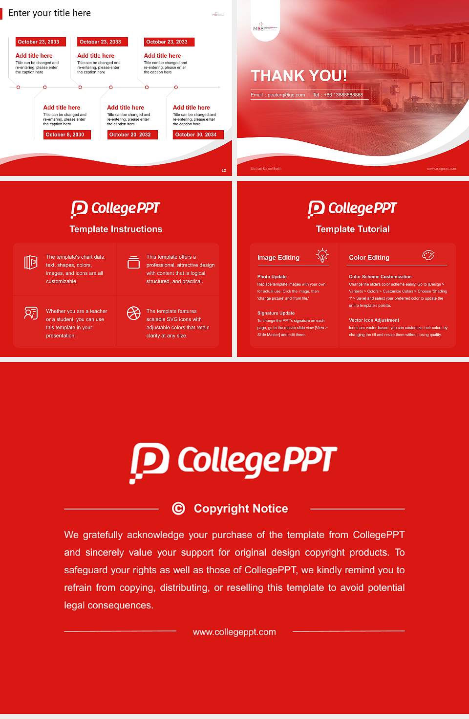 Medical School Berlin Lecture Sharing and Networking Event PPT Template4:3 ratio PPT effect preview image4