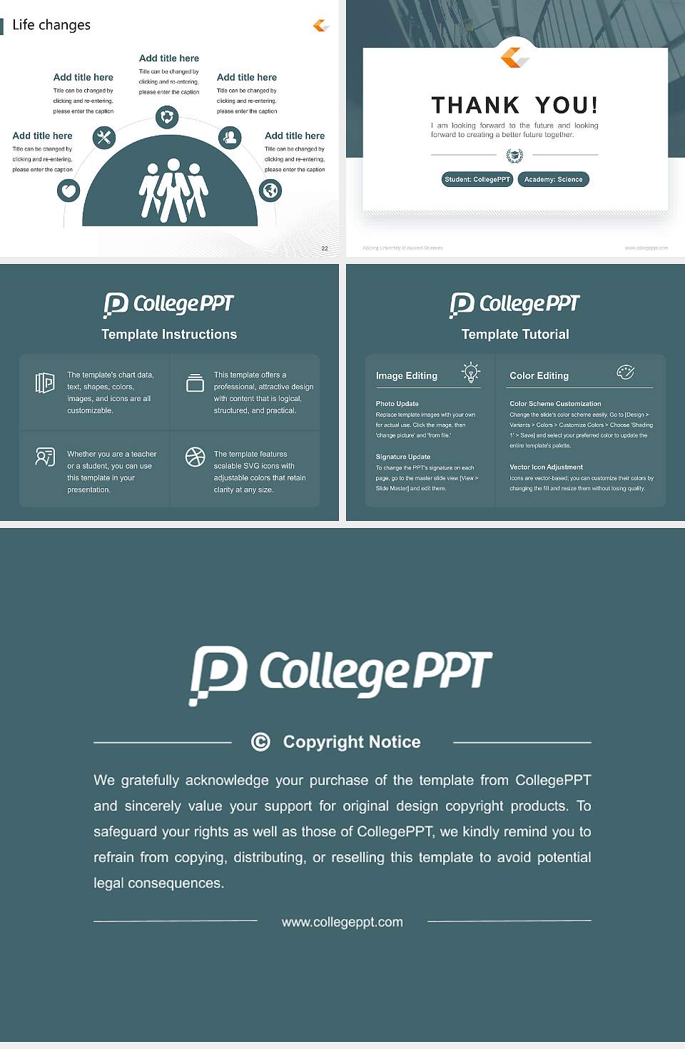 Kolping University of Applied Sciences National Scholarship Defense PPT Template4:3 ratio PPT effect preview image4