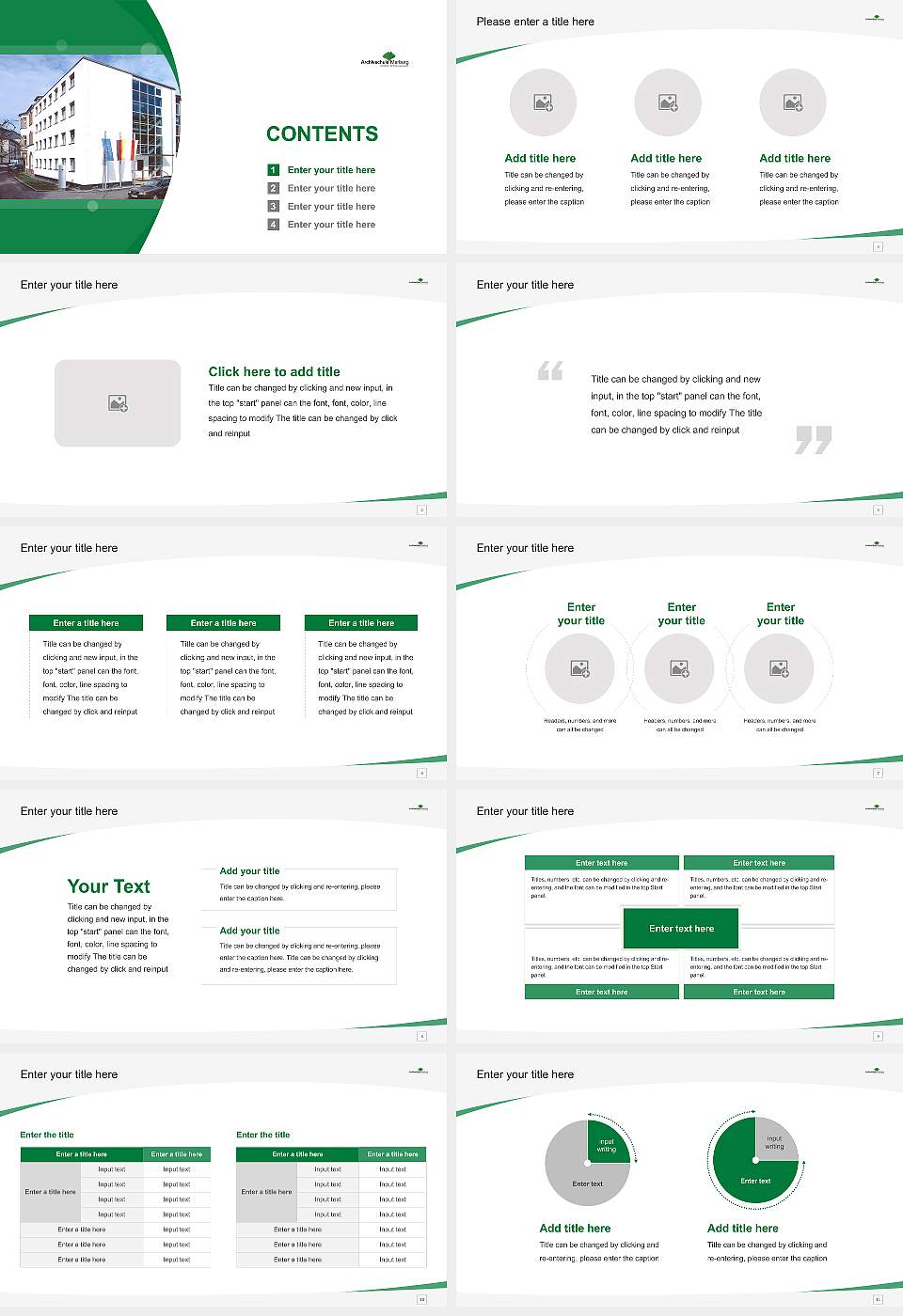 Marburg Archive School Course/Courseware Creation PPT Template16:9 ratio PPT effect preview image2