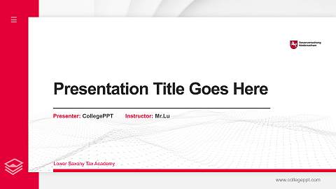 Lower Saxony Tax Academy Thesis Proposal/Graduation Defense PPT Template